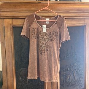 Women short sleeve XL shirt slimmer fit